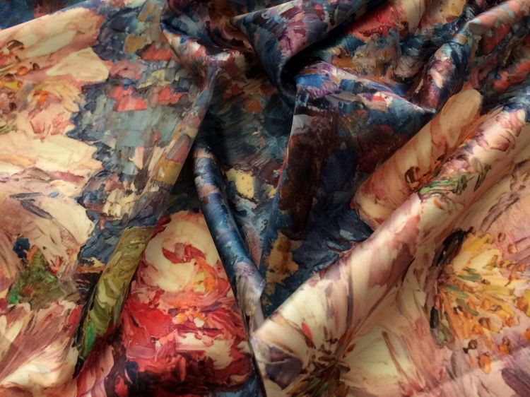 'Blossom' Silk Sensation scarf - detail