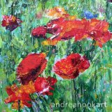Blowsy Poppies - detail