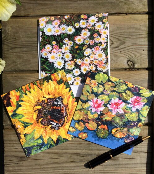 NEW Butterfly, Dragonfly & Daisy Blank Greeting Cards
