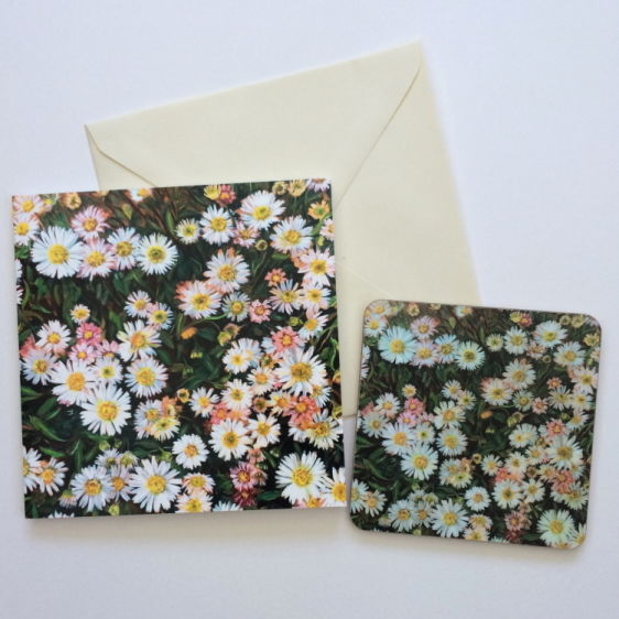 Daisy Card and coaster