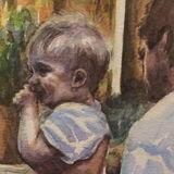 Portrait 2 - detail from 'Family Bubbles'