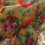 'Jewel Border' Paris Chiffon scarf - detail