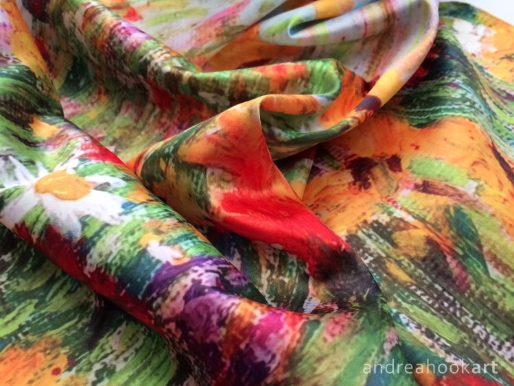 'Jewel Border' Silk Sensation Scarf - detail