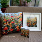 Jewel Border Cushion, Framed Print & Card