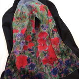 'Poppies & Cornflowers' Paris Chiffon Scarf Poppies and Cornflowers Paris Chiffon scarf by Andrea Hook from an original painting