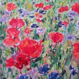 Poppies & Cornflowers - detail