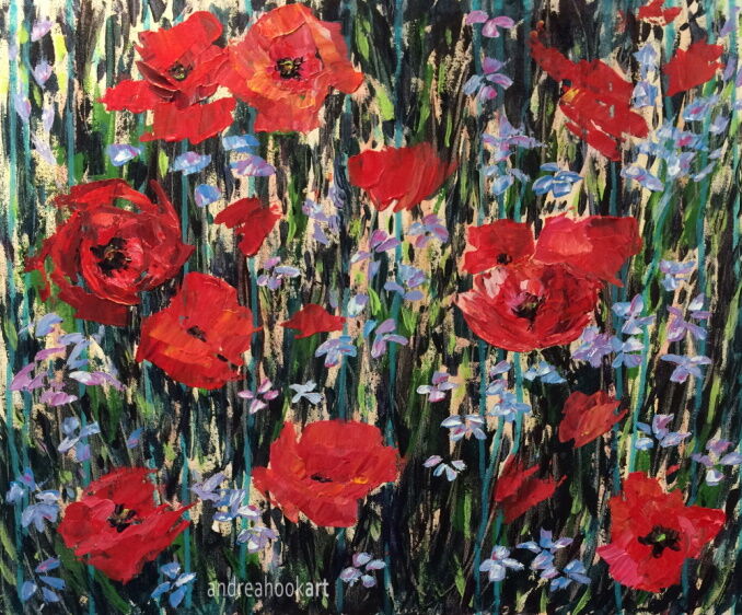 Big Poppy Canvas: Sold
