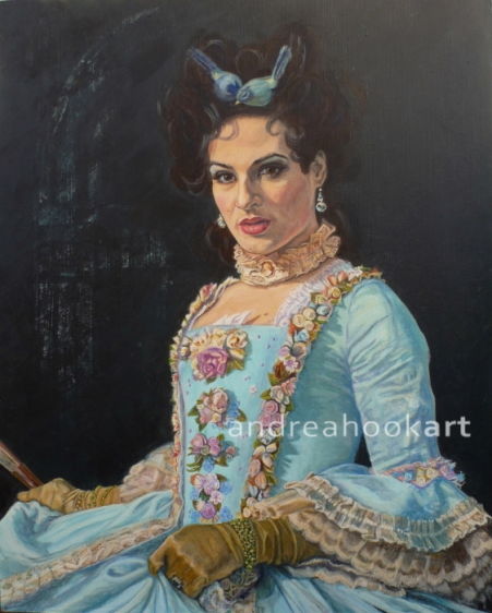 A portrait of a young man at the masquerade in Venice