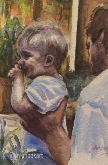 Portrait 2 - detail from 'Family Bubbles'