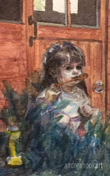Portrait 1 - detail from 'Family Bubbles'