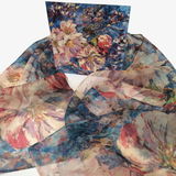 'Blossom' Paris Chiffon Scarf with matching card