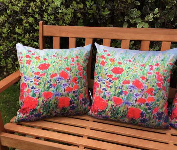Poppies & Cornflowers Cushions
