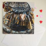 Etsy: 'Precious Metal' Valentine Card of Love Locks, Florence, Italy