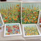 Sunny Side Up & Jewel Carriageway with smaller paintings