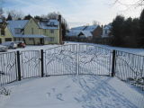 'Oceans' Decorative Handmade Gates (in the snow)