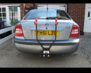 Towbar mounted cycle carrier