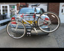 Towbar mounted cycle carrier
