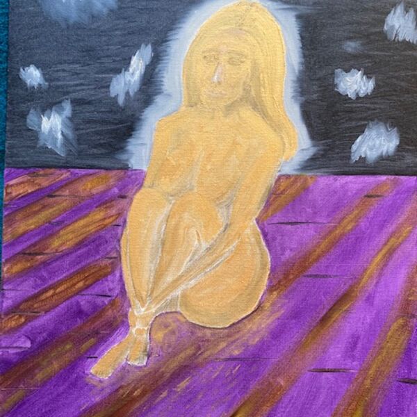 Golden Girl. Oil Not for Sale .420mm x 594mm