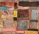 'Beach Huts' 2023 (mixed media on board)