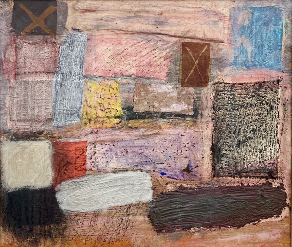 'Beach Tar' 2023 (mixed media on board)