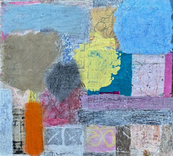 'Down By The Jetty' 2023 (mixed media on board)