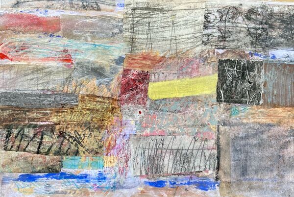 'Dunes' 2024 (mixed media on paper)