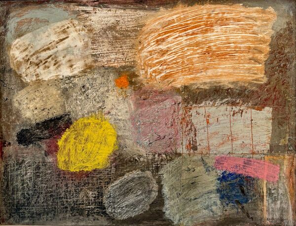 'Flash Of A Neon Light' 2023 (mixed media on board)