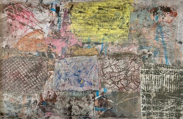 'Fly By Those Nets' 2024 (mixed media on paper)
