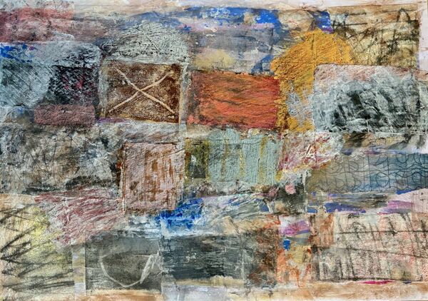 'High Tide' 2024 (mixed media on paper)