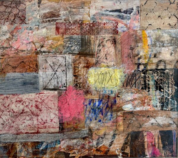 'Ink On A Pin' 2024 (mixed media on paper)