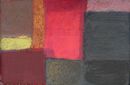 'Melted Furnace' (mixed media on board) 2019 46cm x 30cm