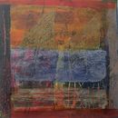 'Out on the Ocean 1' (mixed media on paper) 2020 20cm x 20cm