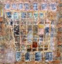 'Between 7th and 8th' (mixed media on board) 2010 61cm x 61cm