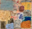 'Subway Walls' 2024 (mixed media on board)