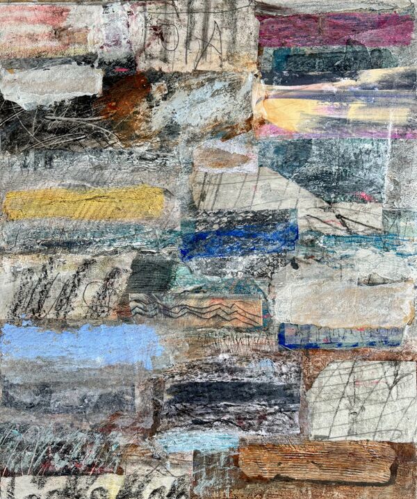 'The Wind Is In From Africa' 2024 (mixed media on paper)