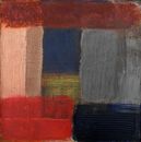 'Through my Window 1' (mixed media on board) 2019 30cm x 30cm