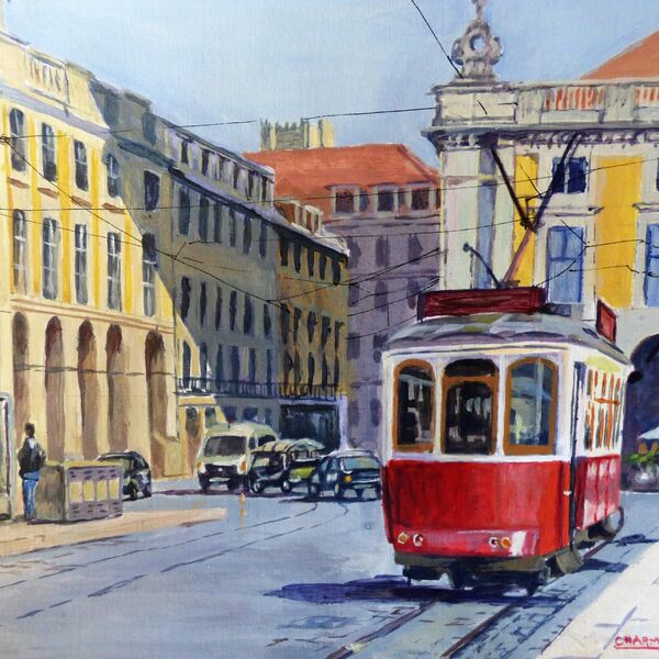 Lisbon Red Tram