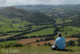 A view of East Powys off Bradnor Hill