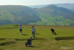 Wow......What a view off the 9th hole at Kington Golf Club with Hergest Ridge in the background
