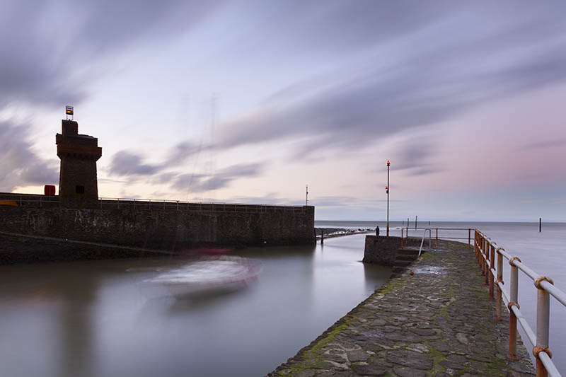 Dusk Lynmouth Harbour