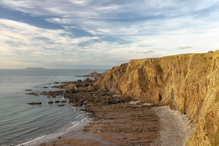 Warren Cliff And Lundy Island