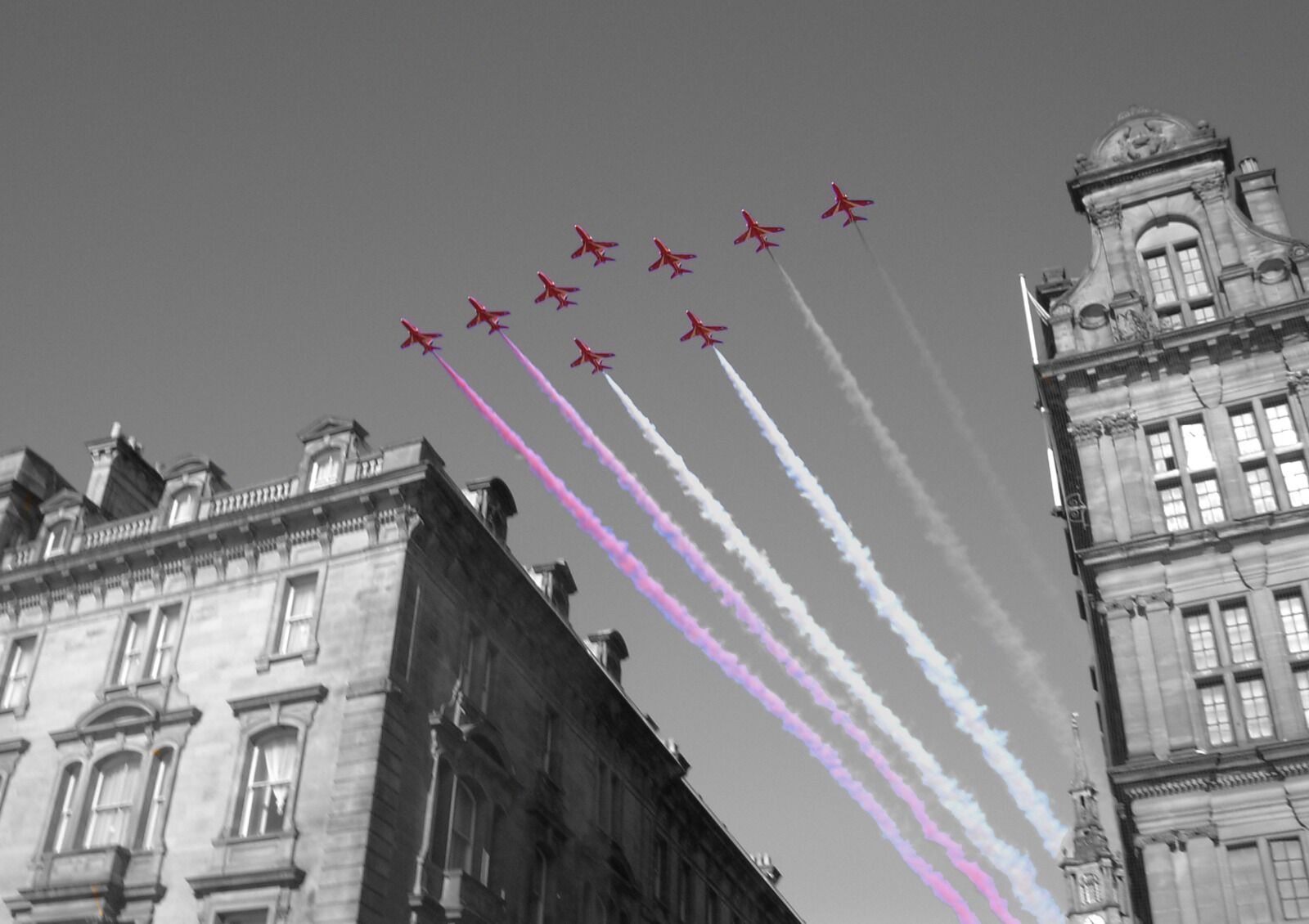 Quayside Red Arrows Colour Splash