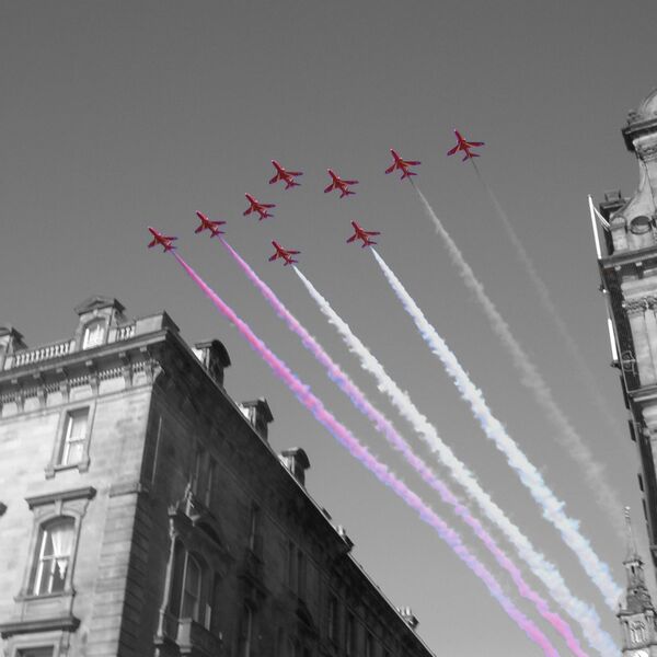 Quayside Red Arrows Colour Splash