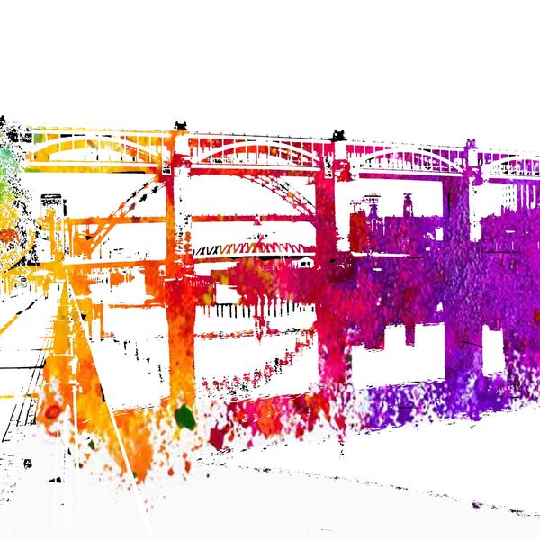 Quayside High Level Bridge Reflection