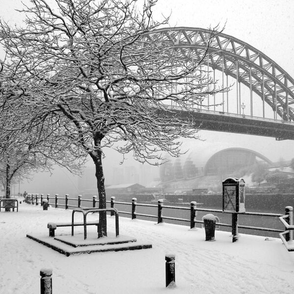 Newcastle Tyne Bridge New Years Day 2010