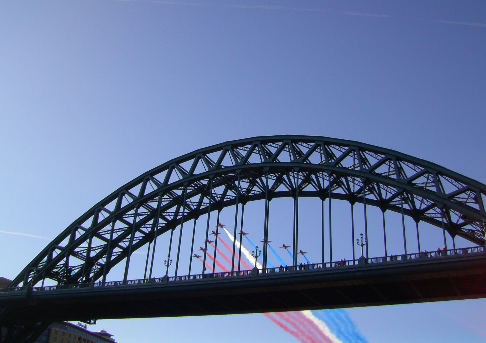 Newcastle Tyne Bridge Red Arrows Fly Pass 2008
