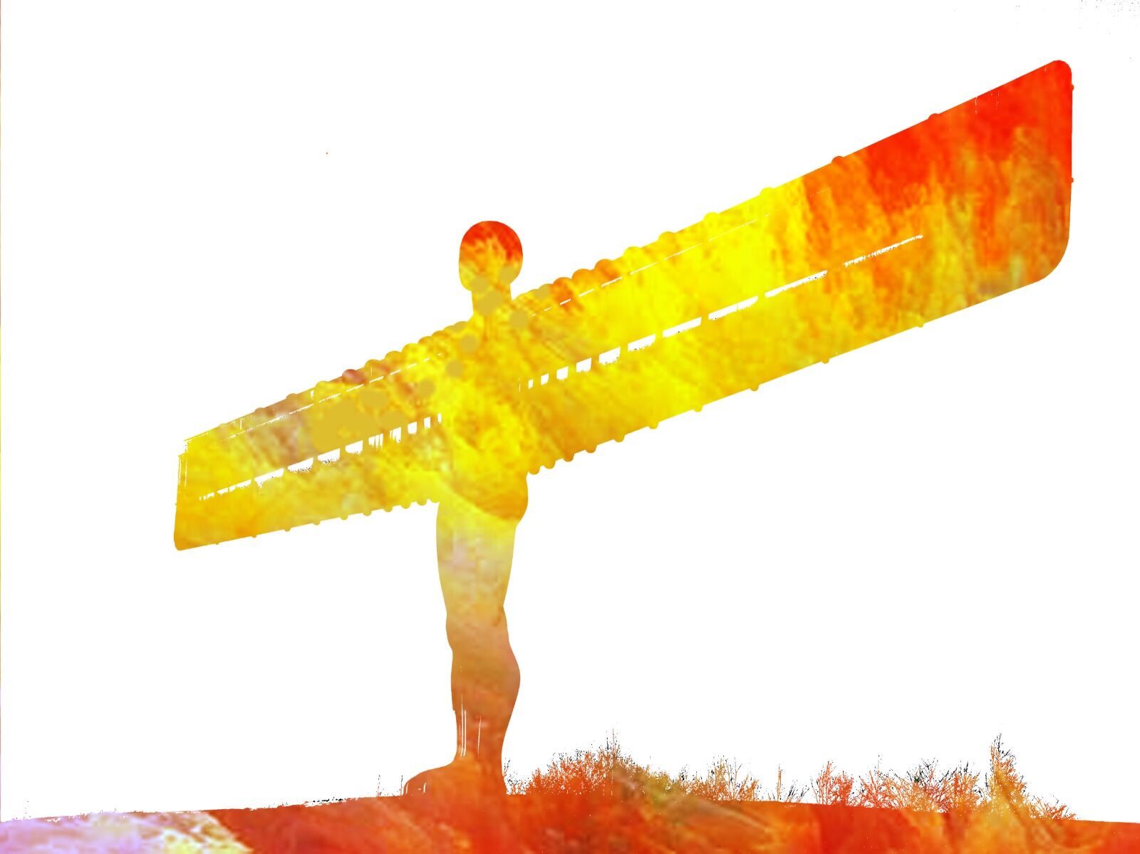 Angel Of The North Gateshead Colour Splash