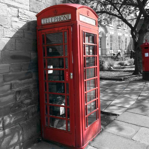 Durham Phone And Post Box Colour Splash