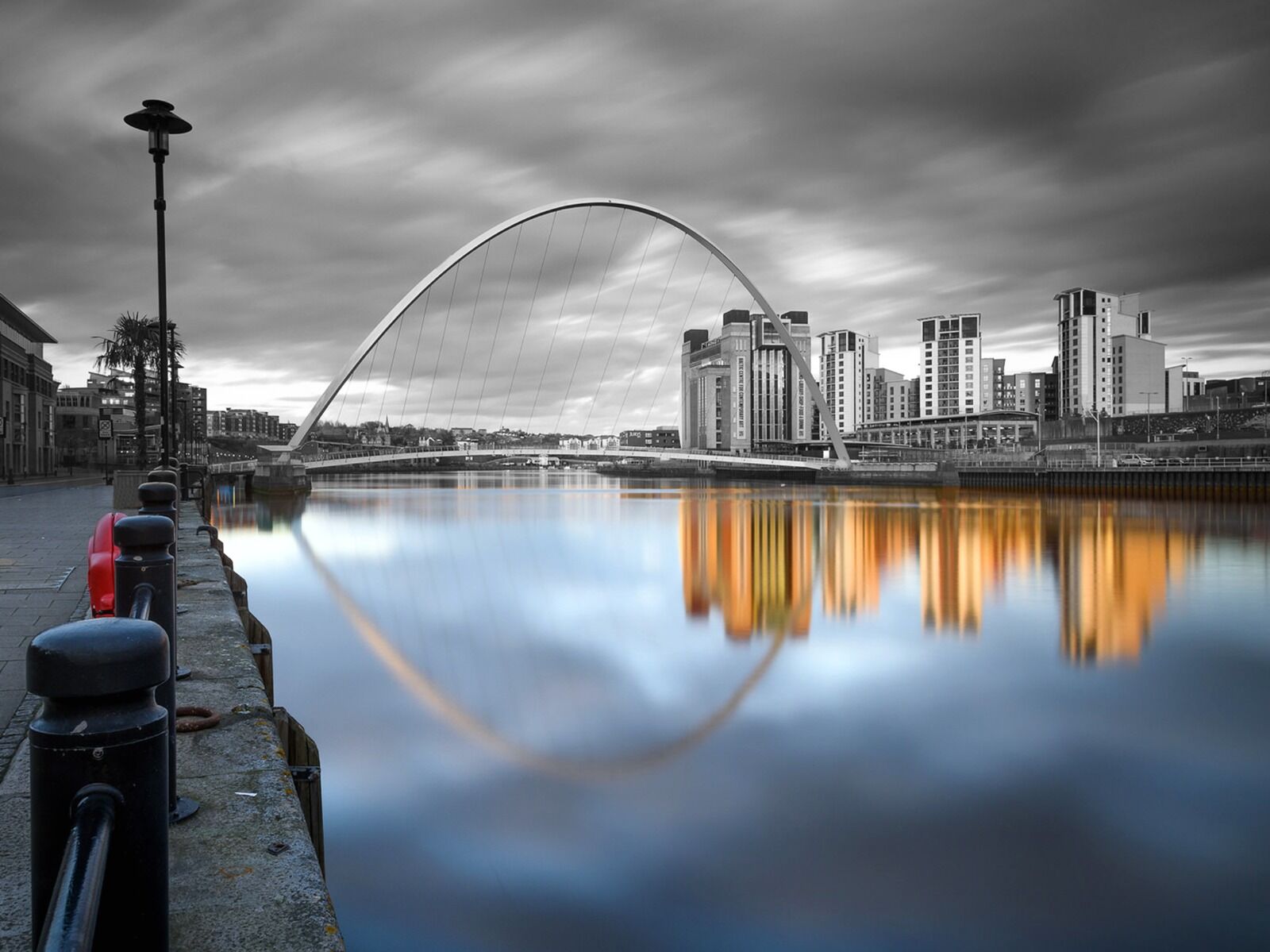 Quayside Reflection Colour Splash