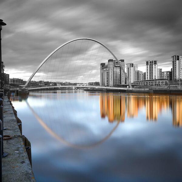 Quayside Reflection Colour Splash